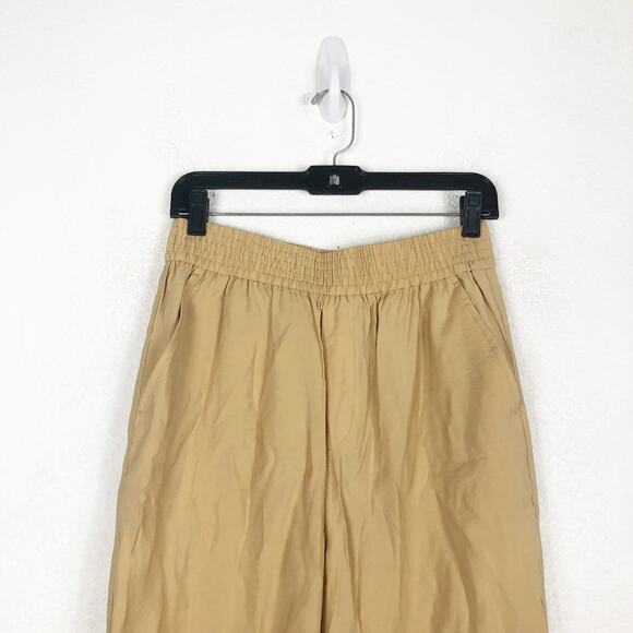 NWT Madewell The Carley Wide-Leg Pant Small Tan High Rise Stretch Minimalist - Picture 4 of 14